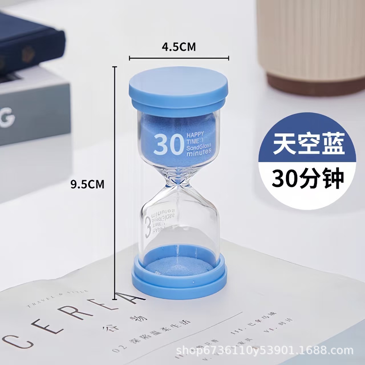 Graduation gifts for boys and girls: Cute hourglass 5 10/30-minute timer glass sand bottle ornaments pic 4