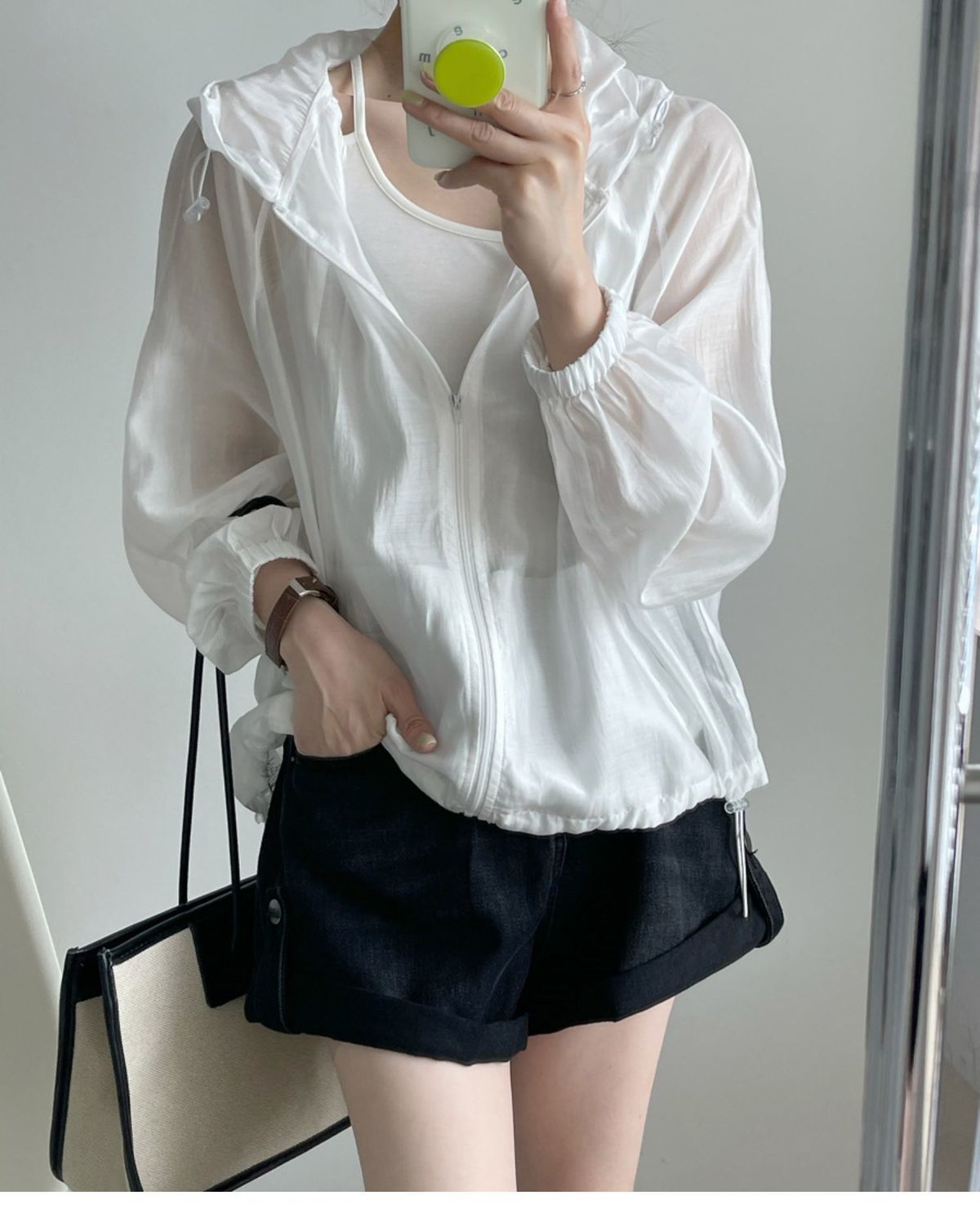 天丝连帽防晒衣女夏季薄款户外透气百搭防晒服oversize蝙蝠袖上衣详情13