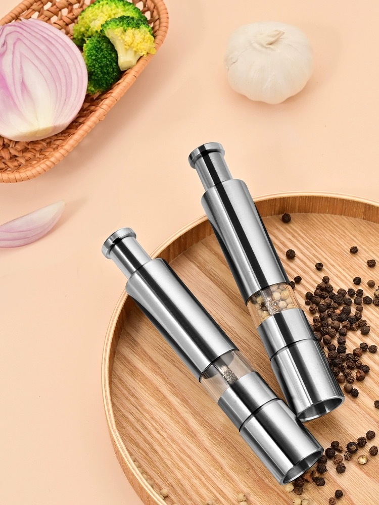 Stainless steel pepper grinder, manual pepper powder, Sichuan pepper, black pepper grinder, bottle for seasoning, jar for seasoning pic 7