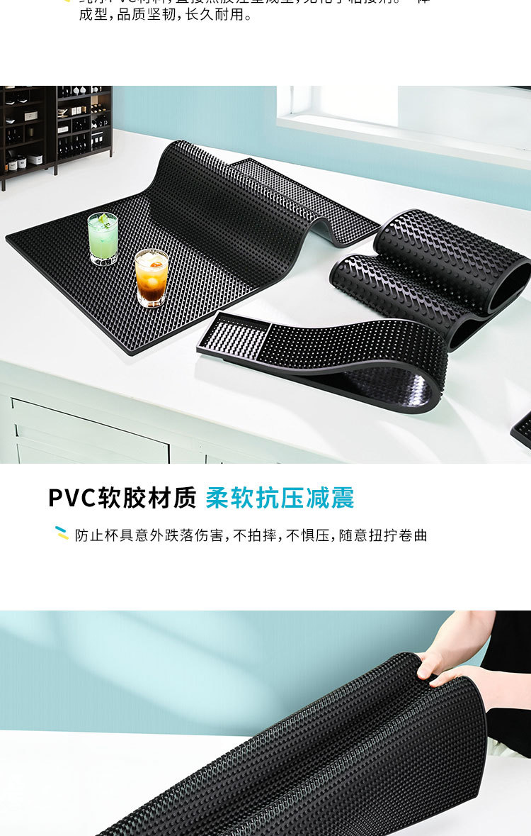 吧台垫沥水垫隔热桌面保护调酒咖啡机桌面滤水隔水隔热防滑杯垫详情6