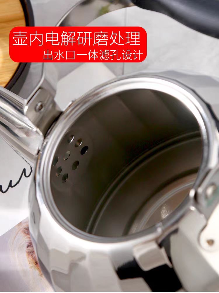 饭店用加厚不锈钢茶壶泡茶壶提把水壶酒店餐厅用大茶壶户外烧水壶详情12