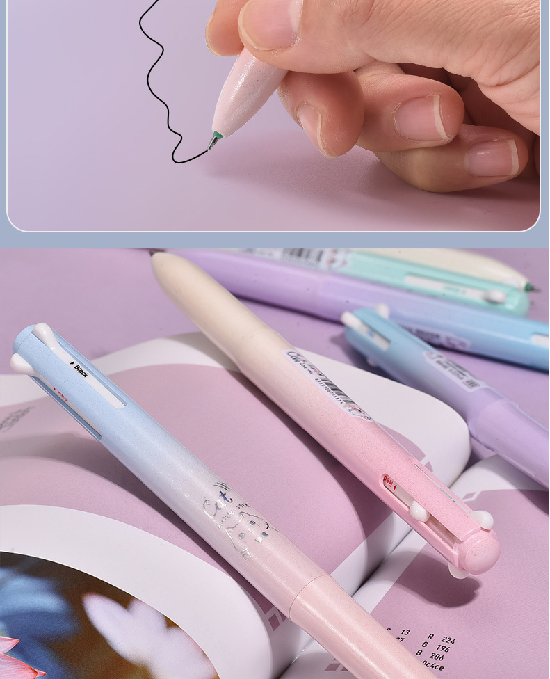 The WYH23219 multi-color gel pen, ST water pen and student carbon pen of Weiya Hui Shan offer smooth writing pic 11