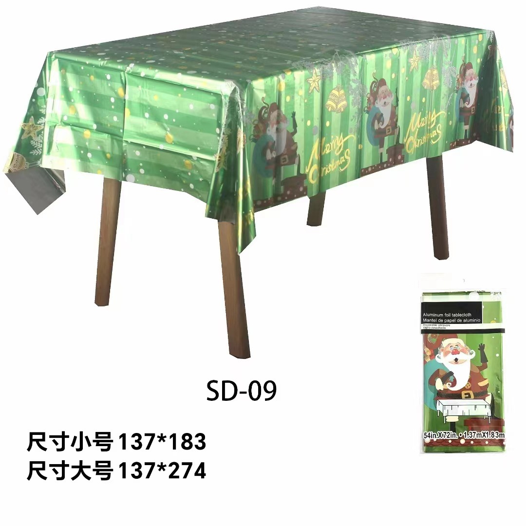 PEVA桌布万圣节圣诞节主题派对CCPM桌布甜品台装饰一次性台布塑料详情23
