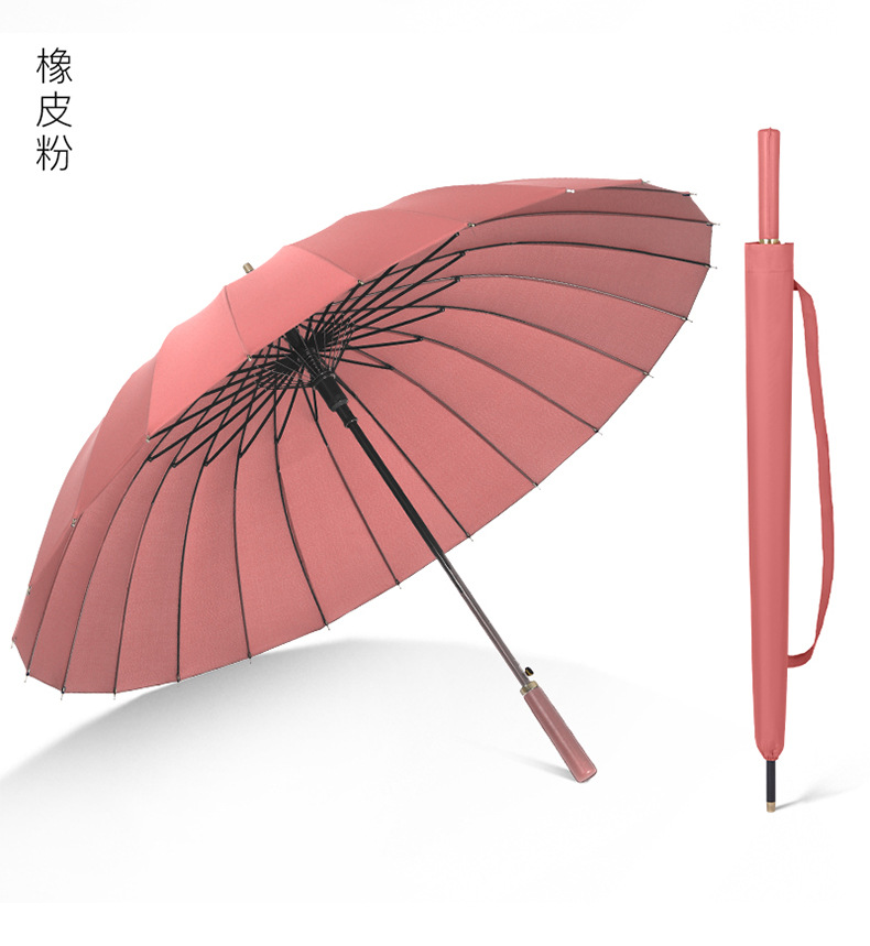 24骨长柄伞抗暴风晴雨两用伞加大双人商务直杆高尔夫伞广告印刷详情27
