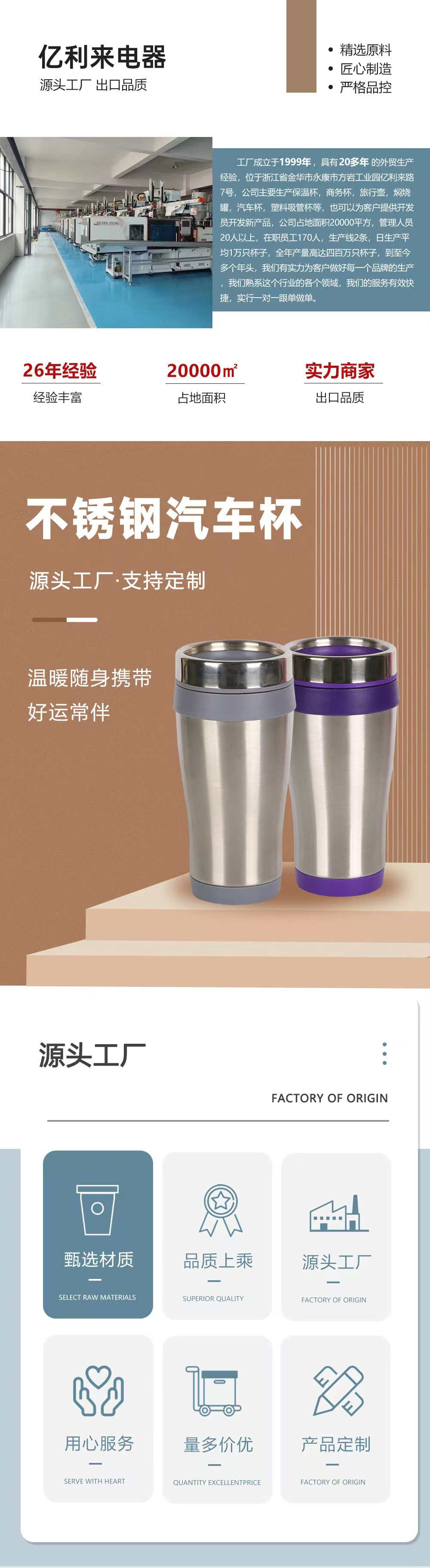 Inner plastic outer steel car cup, double-layer vacuum portable insulated cup, outdoor car insulation and cold preservation handle cup for export pic 5