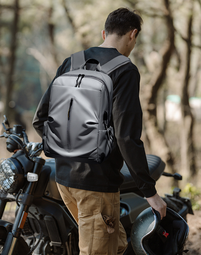 Cross-border casual backpack, men's business commuting computer backpack, trendy travel student backpack logo pic 31