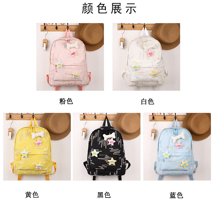 森系新款大容量可爱轻便时尚简约百搭高颜值初高中大学生双肩背包详情4