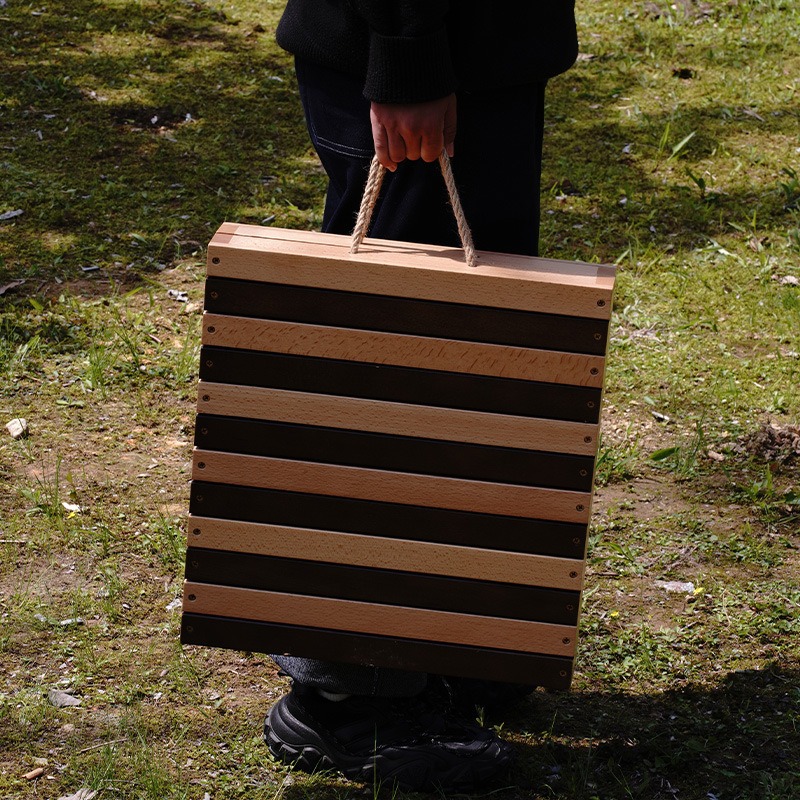 YEZHULIN折叠桌椅套装 一桌两凳套装 新款户外露营野餐折叠桌椅详情13