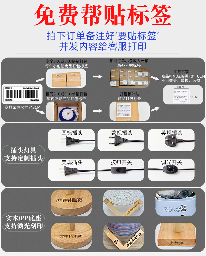 实木布艺usb小台灯卧室床头灯书房民宿舍led小夜灯创意氛围灯装饰详情2
