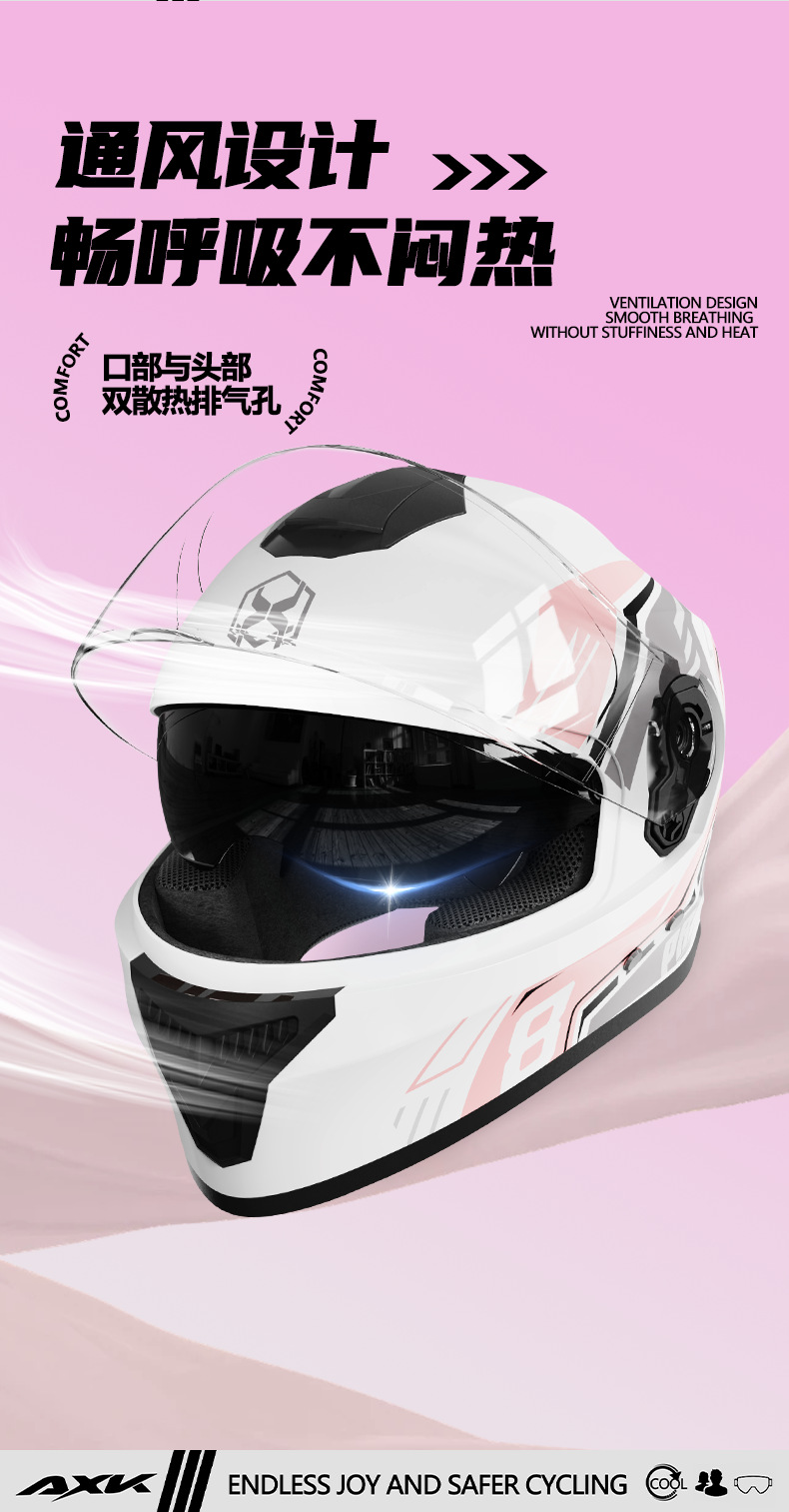 外贸专供摩托车头盔男士防雾保暖冬季机车电动车机车女全覆式全盔详情8