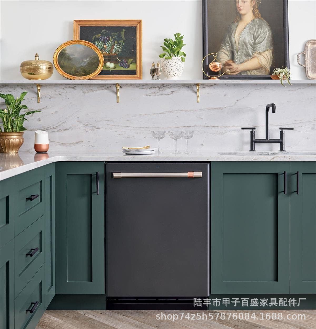 Stainless steel handles, cabinets, wardrobes, door handles, hollow handles, drawers, golden T-shaped single-hole small handles, T-shaped pic 13