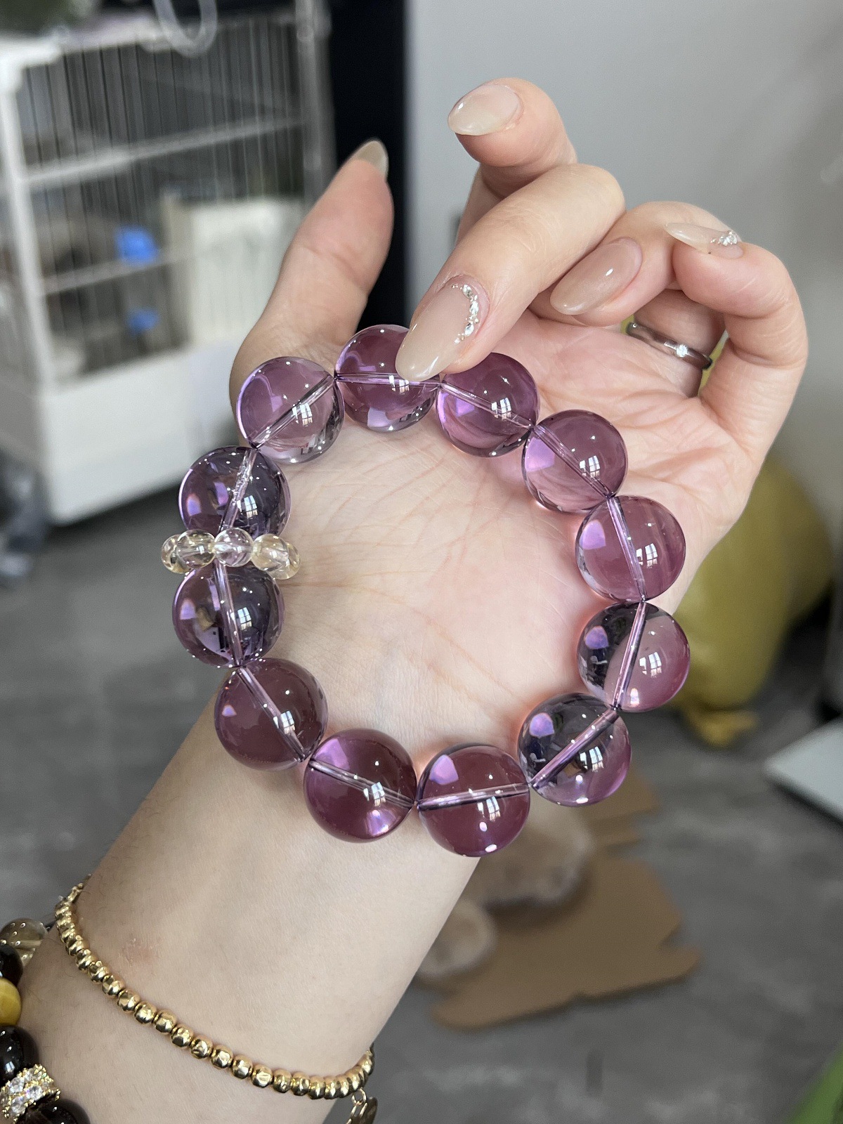 毕业收藏级全净体天然巴西紫水晶手链女高品质冰透梦幻紫水晶手饰详情17