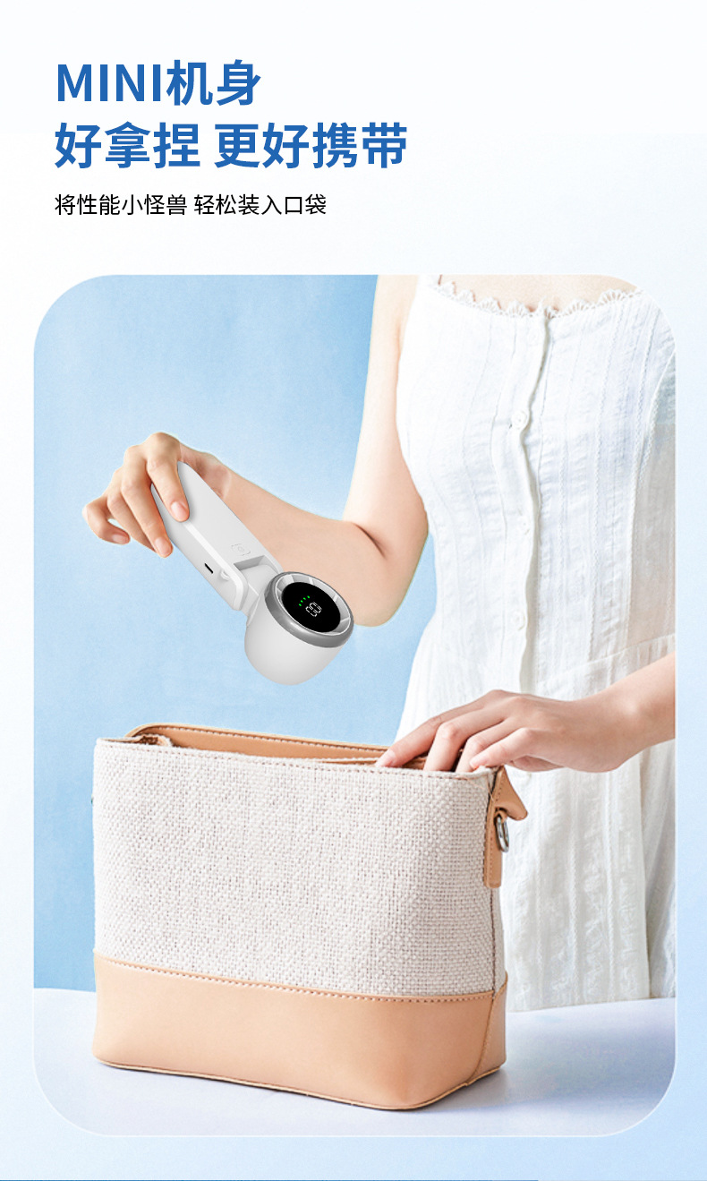 2025新款高速手持迷你风扇折叠挂脖便携涡轮USB充电小电扇居家日用夏季必备详情8