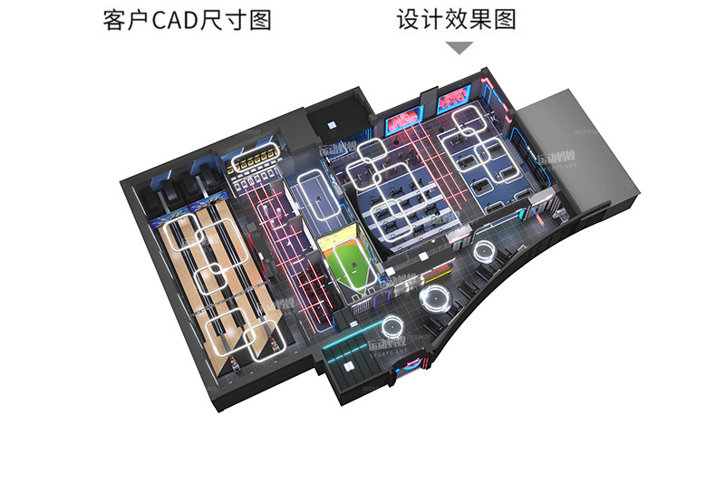 室内高尔夫体验馆体育运动项目竞技模拟射箭真实互动大型娱乐设备详情9