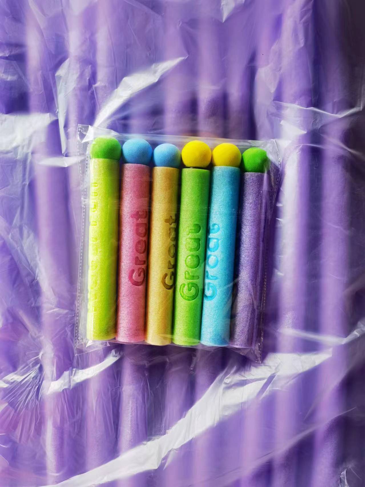 Customized cross-border Amazon toy straight tube foam EVA material summer beach water play pull-out water cannon water gun pic 4