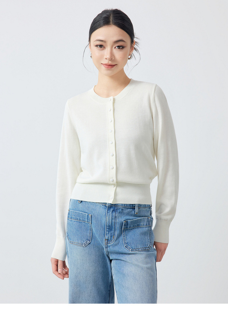 墨麦客女装气质通勤针织开衫女2026春季新款羊毛混纺外套女10175.详情33