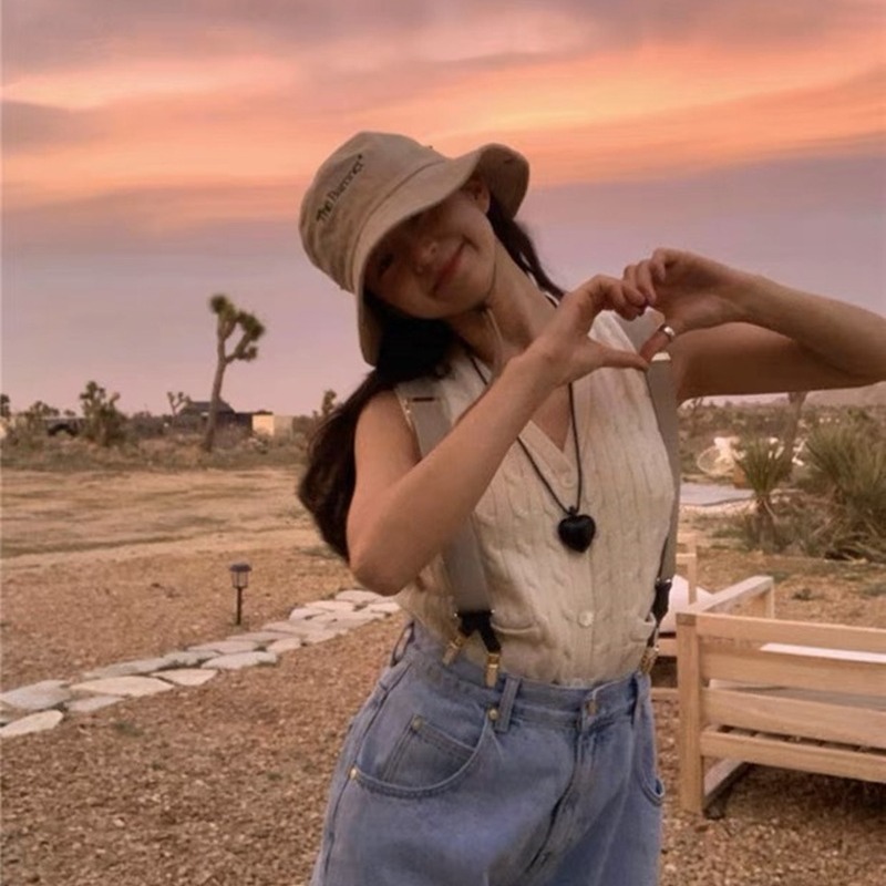 fever同款皮质爱心麻绳项链小众设计大颗黑桃心可调节时髦锁骨链详情54