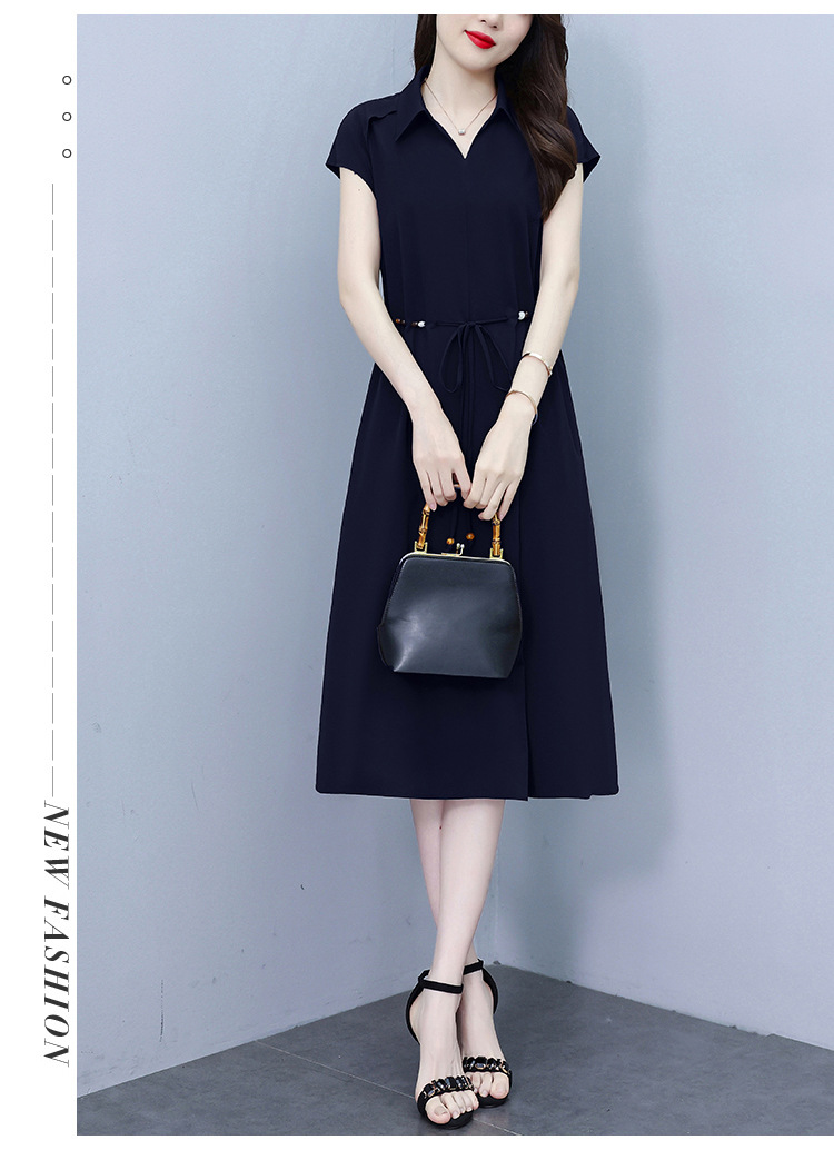 爆款高端欧版宽松法式连衣裙2025夏季新款气质收腰显瘦中长款裙子详情18