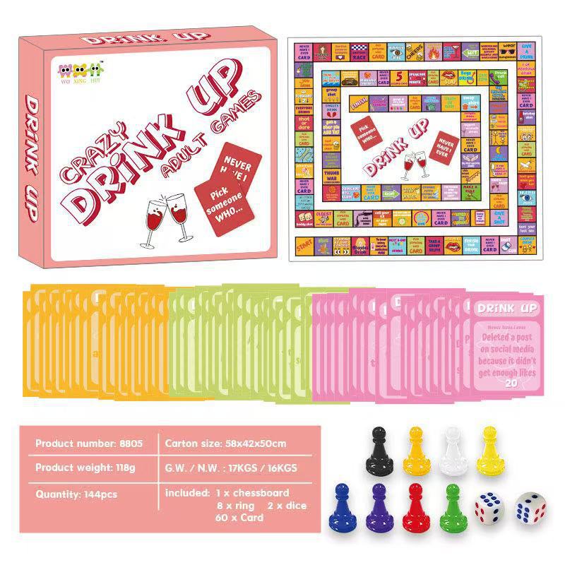 跨境爆款AdultCoupleGameNight情侣成人约会游戏喝酒游戏棋盘详情1