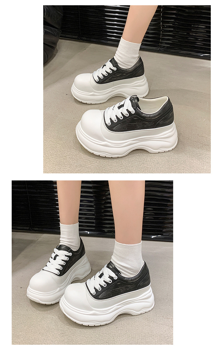 厚底内增高时尚大头小白鞋女2025春季新款网红松糕百搭运动休闲鞋详情12