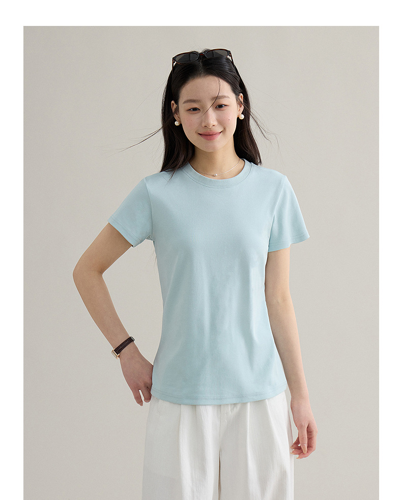 【 Blockbuster B: Super Comfortable Double-collar T-shirt with Upgraded Fabric 】 Spring short-sleeved T-shirt pic 54