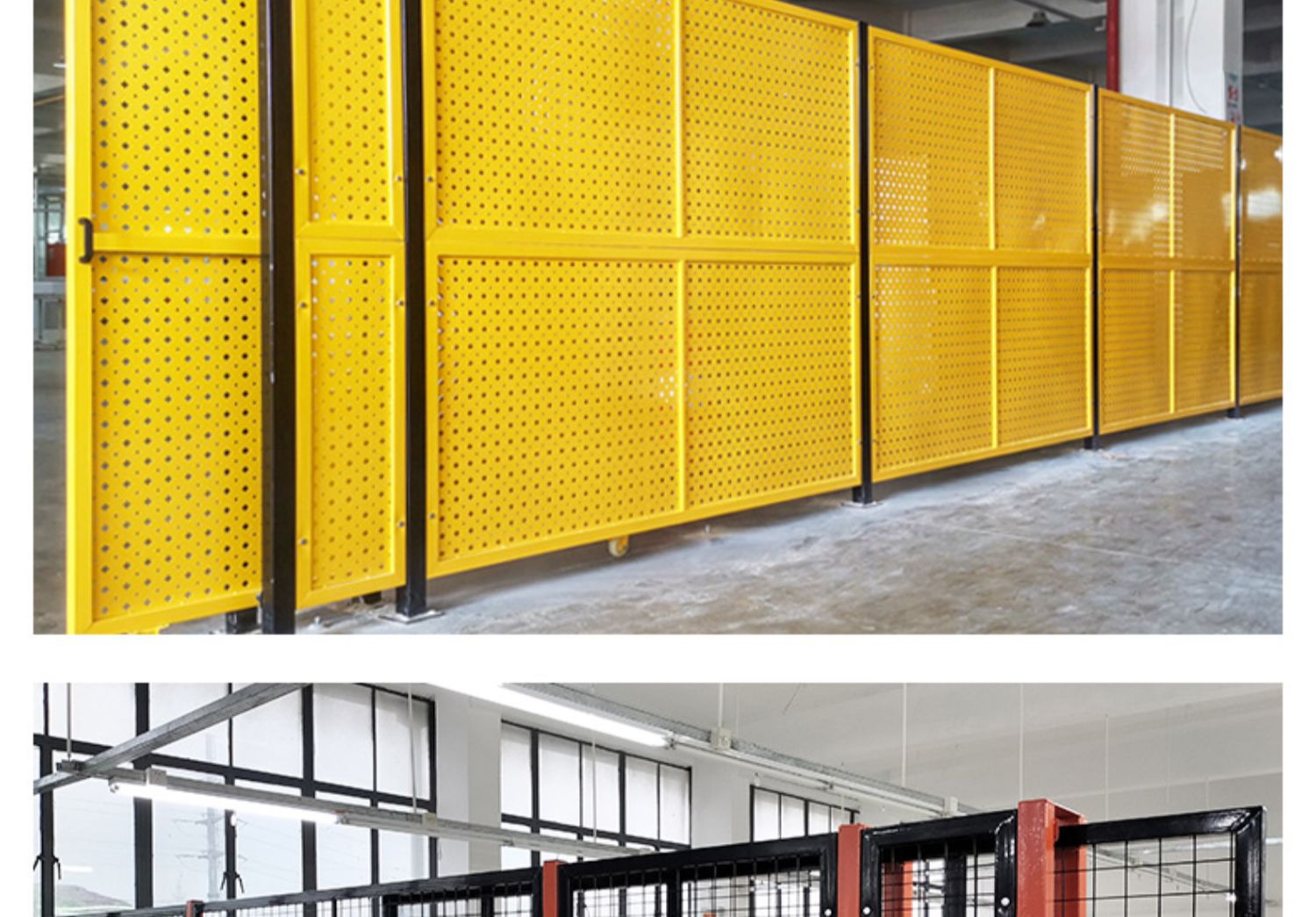 护栏网厂家现货车间仓库通道安全防护网隔离网冲孔网观光护栏网详情5