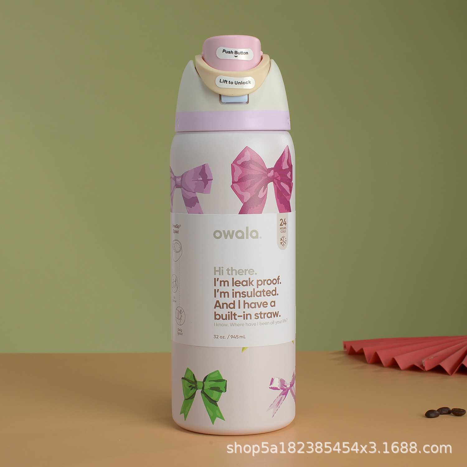 跨境新款OwalafreeSip便携32OZ双层真空保温水杯高颜值运动水壶详情6