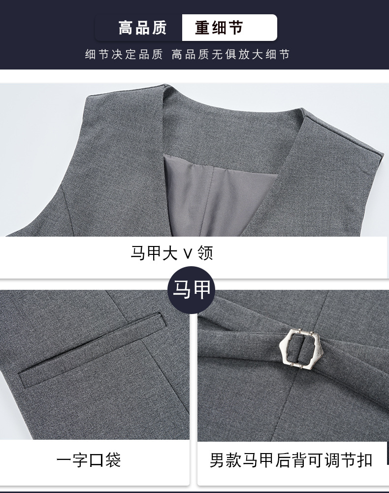 New double-breasted suit set for men autumn and winter pic 9