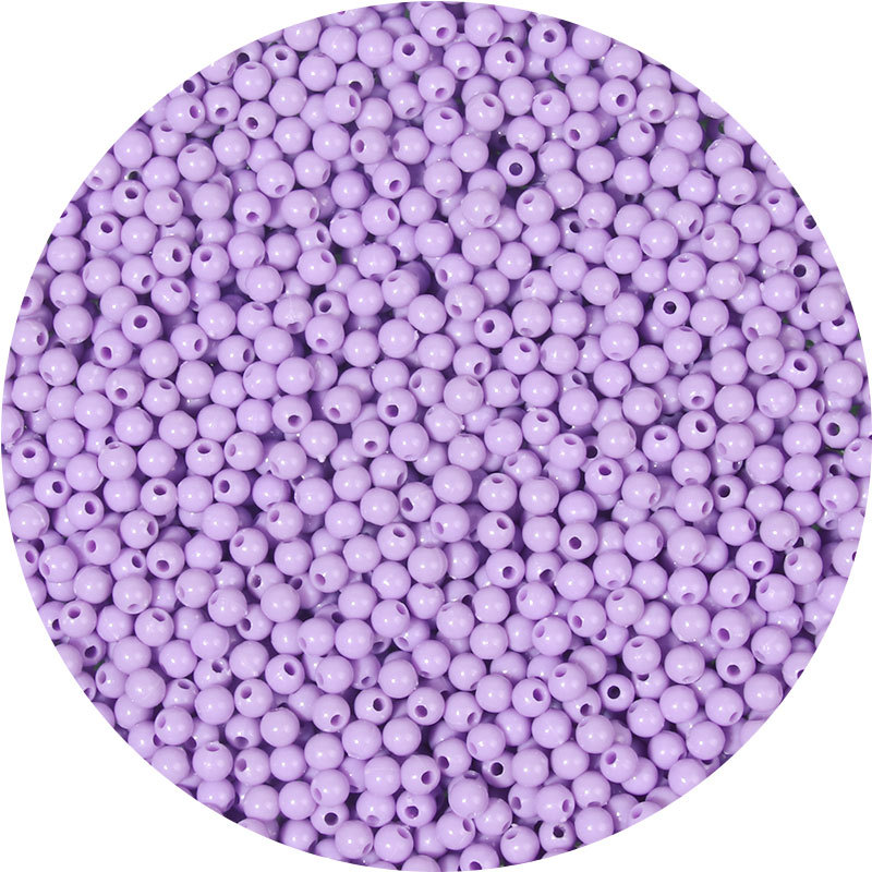 4mm亚克力塑料实色圆珠diy手工串珠手链首饰材料配件配饰散珠批发详情17