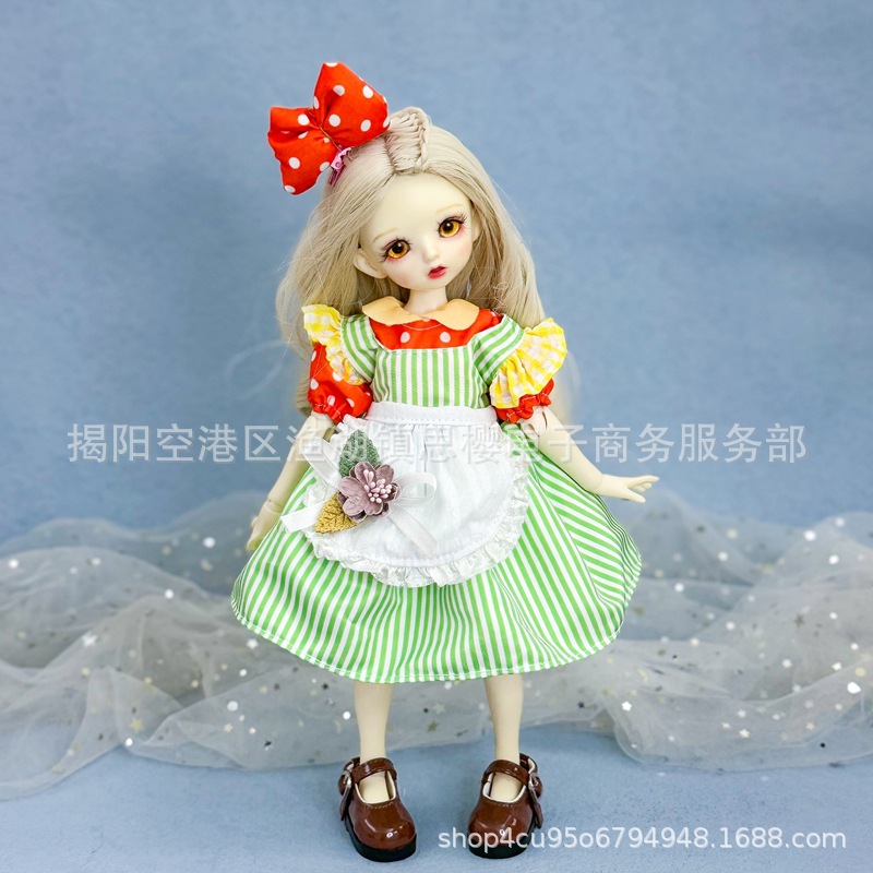 6分bjd娃衣30厘米洋娃娃换装衣服连衣裙毛线纽扣鬼妈妈玩偶套装详情4