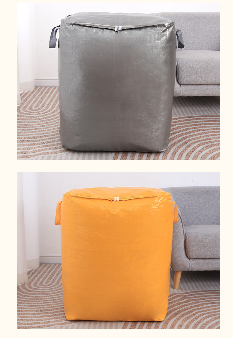 Moving packing bags, dormitory storage bags, large-capacity thickened packing wonder, foldable storage bags for quilts and clothes pic 16