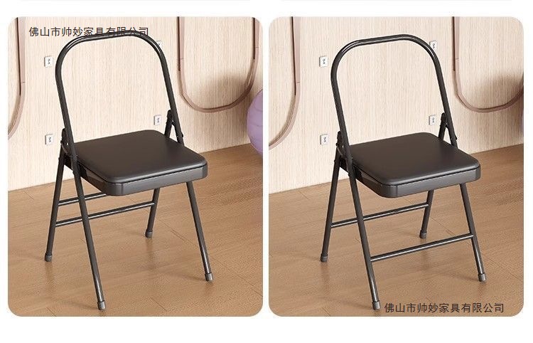 Thickened Yoga chair, Iyengar assistive devices yoga chair, PU surface professional yoga chair, auxiliary chair, folding chair pic 12