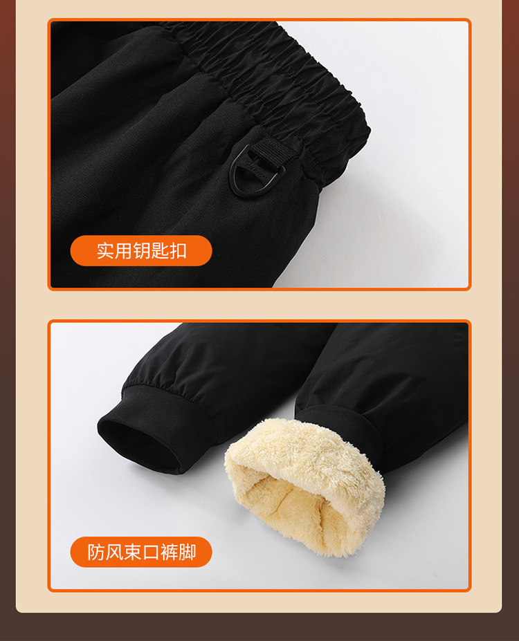 新款加绒加厚裤子休闲裤男秋冬防风防水宽松直筒运动保暖棉裤批发详情21