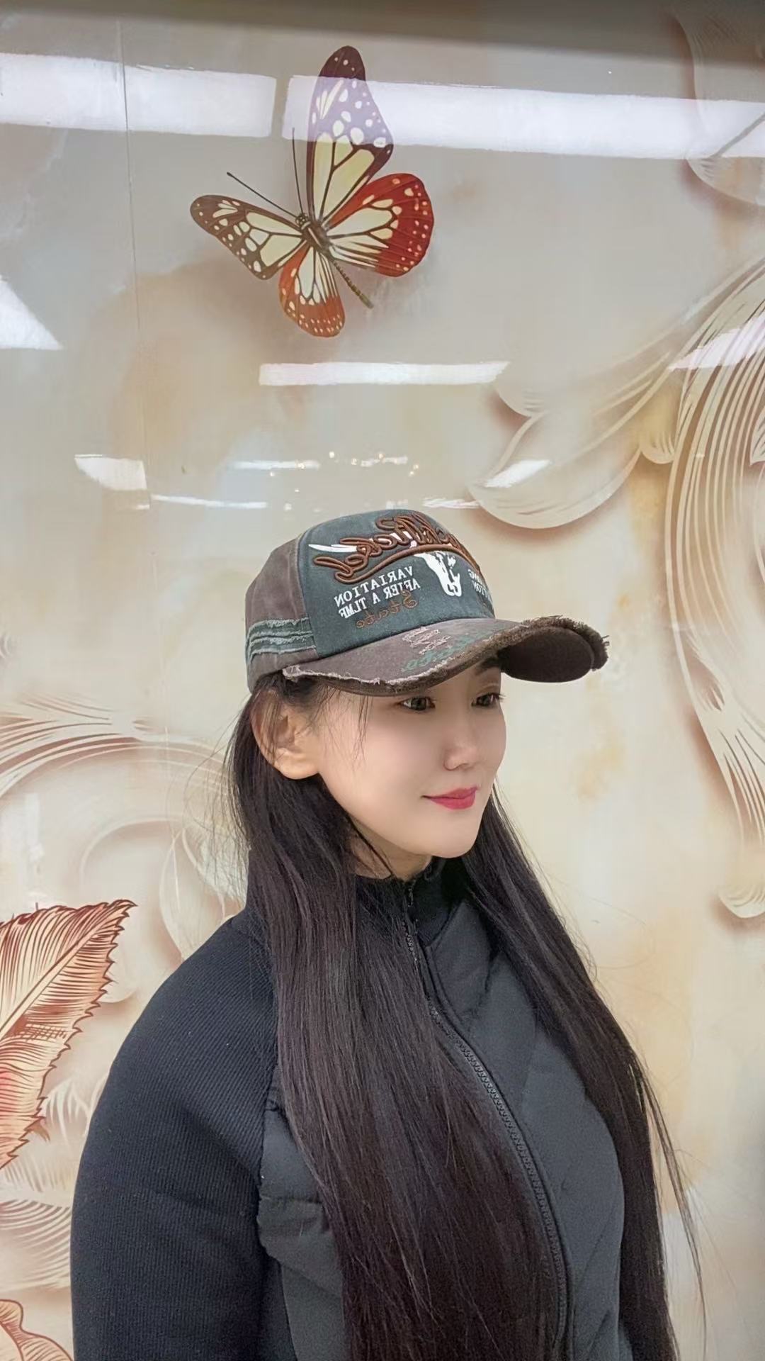 嘻哈棒球帽批发新款休闲百搭牛仔布做旧鸭舌帽字母刺绣现货棒球帽详情7