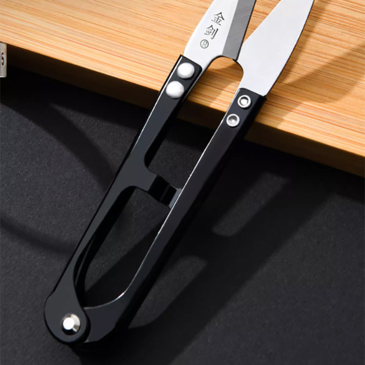 碳钢U型纱剪家用裁缝小剪刀 手工十字绣线头剪服装厂修线头缝纫剪详情2