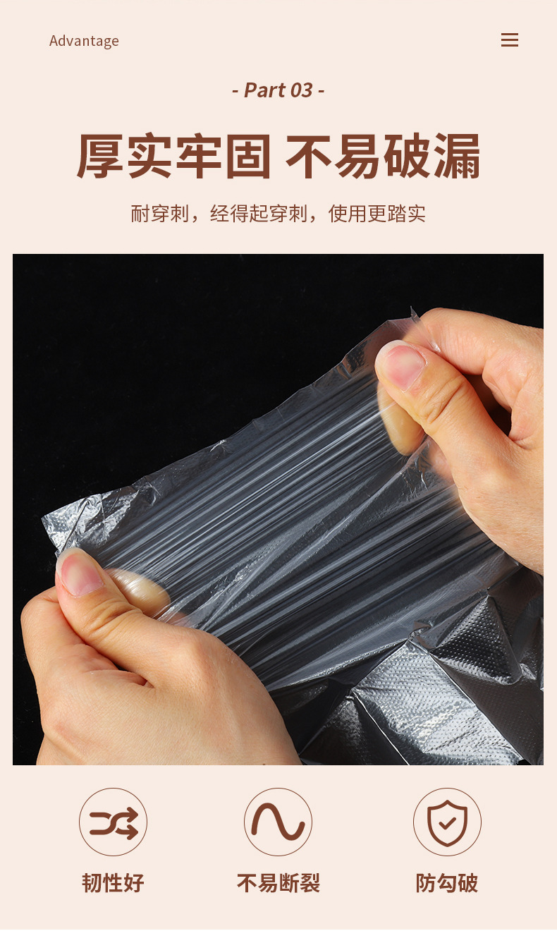 儿童一次性手套独立包装食品餐饮用加厚防油污手套源头厂家批发详情7