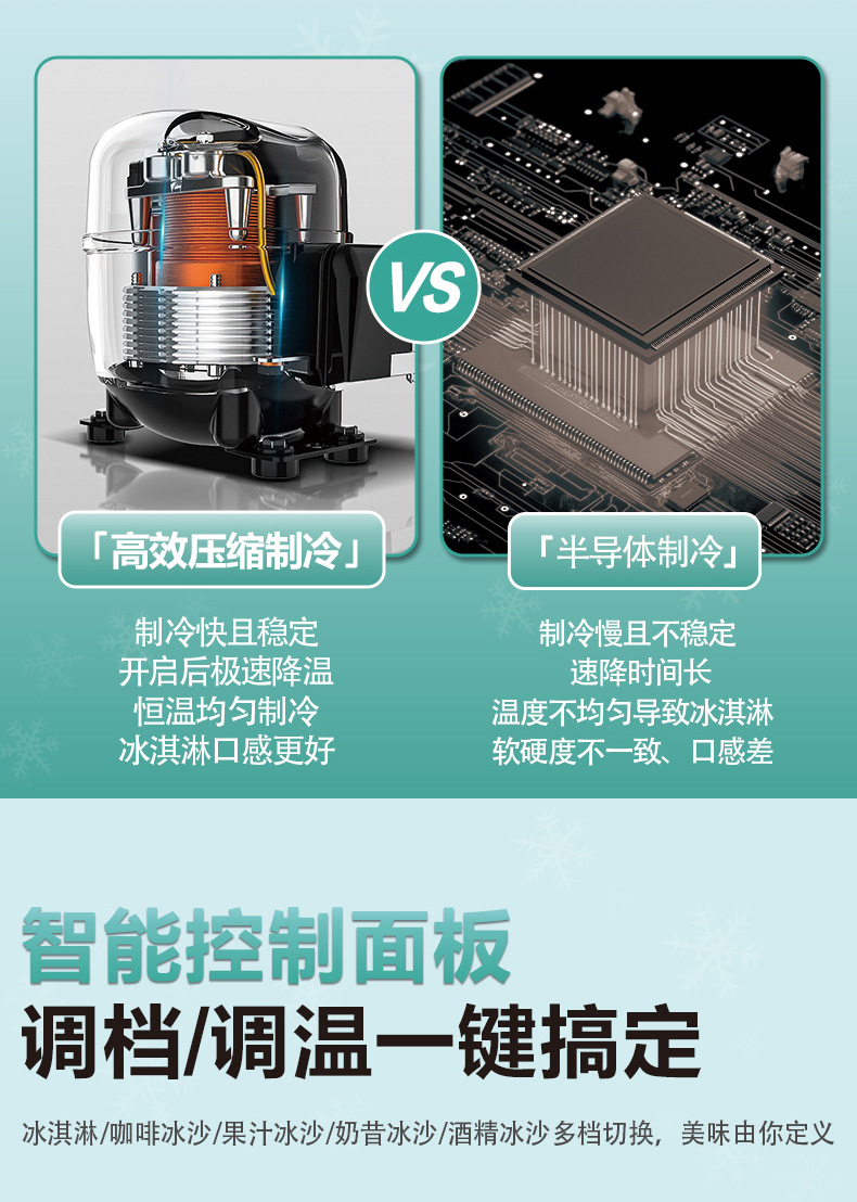 Snow melting machine, small commercial cold drink machine, household ice cream machine, milkshake ice maker, fully automatic smoothie machine, snow slime machine pic 5