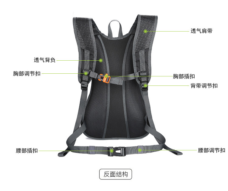 【PLUS Exclusive 】 Wholesale of large-capacity outdoor multi-functional fitness bags with waterproof backpacks for cycling and hiking pic 7