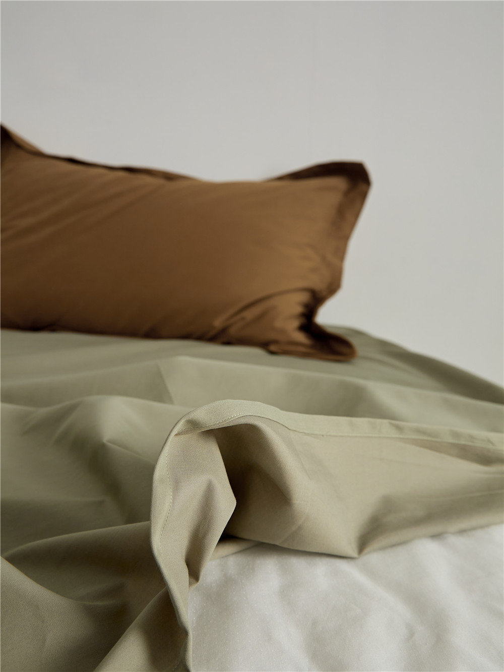 Long-staple cotton single item, all-cotton brushed quilt cover bed, simple pigment color pure cotton autumn and winter 1.8m bedding pic 79