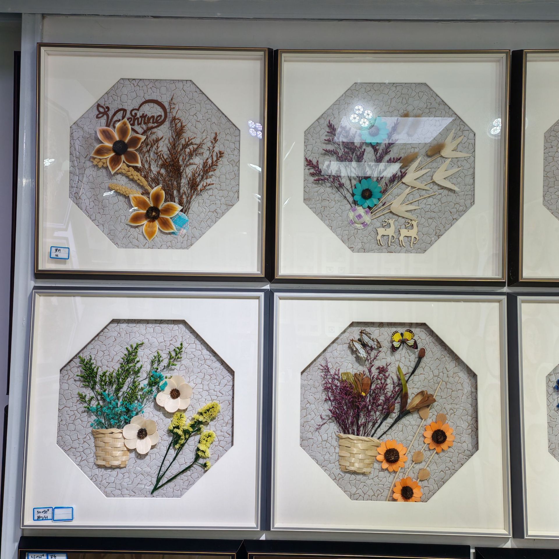 跨境永生干花植物标本装饰画现代客厅餐厅卧室宾馆壁饰挂画成品画详情28