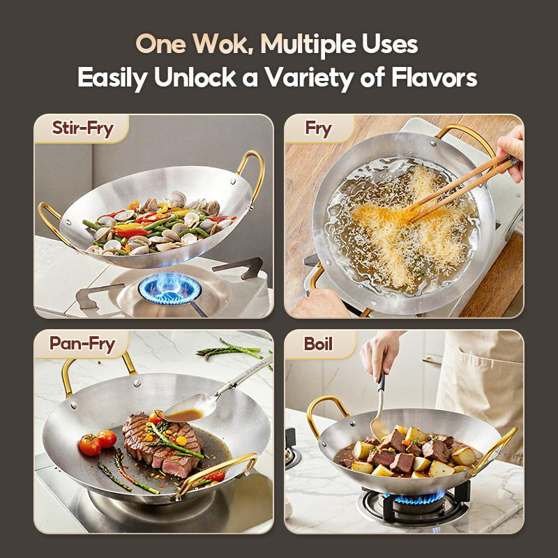 Cross-border thick stainless steel pot alcohol stove, commercial small hot pot, seafood dry pot, restaurant Golden ear, bar cauldrail pic 13