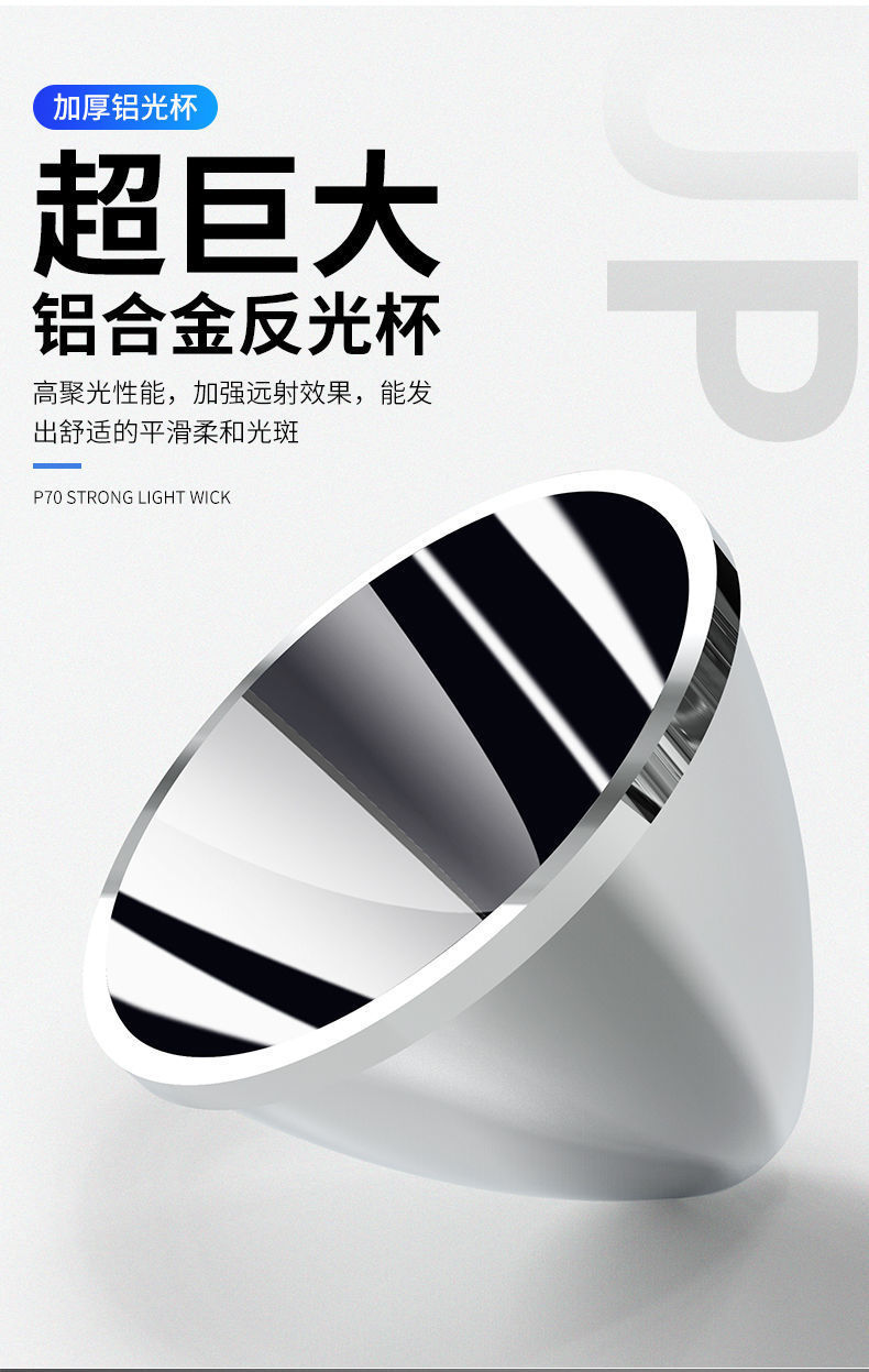 LED high-intensity flashlight, high-brightness long-range electric display COB side light, emergency light, portable searchlight, outdoor camping light pic 4