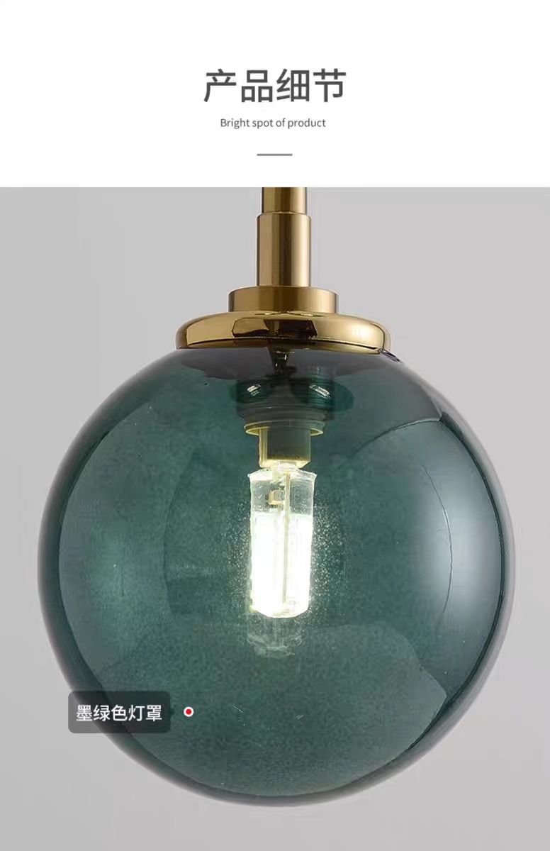 New modern light luxury Nordic creative bedroom bedside chandelier, simple and individual living room model room chandelier, full-house manufacturer pic 18