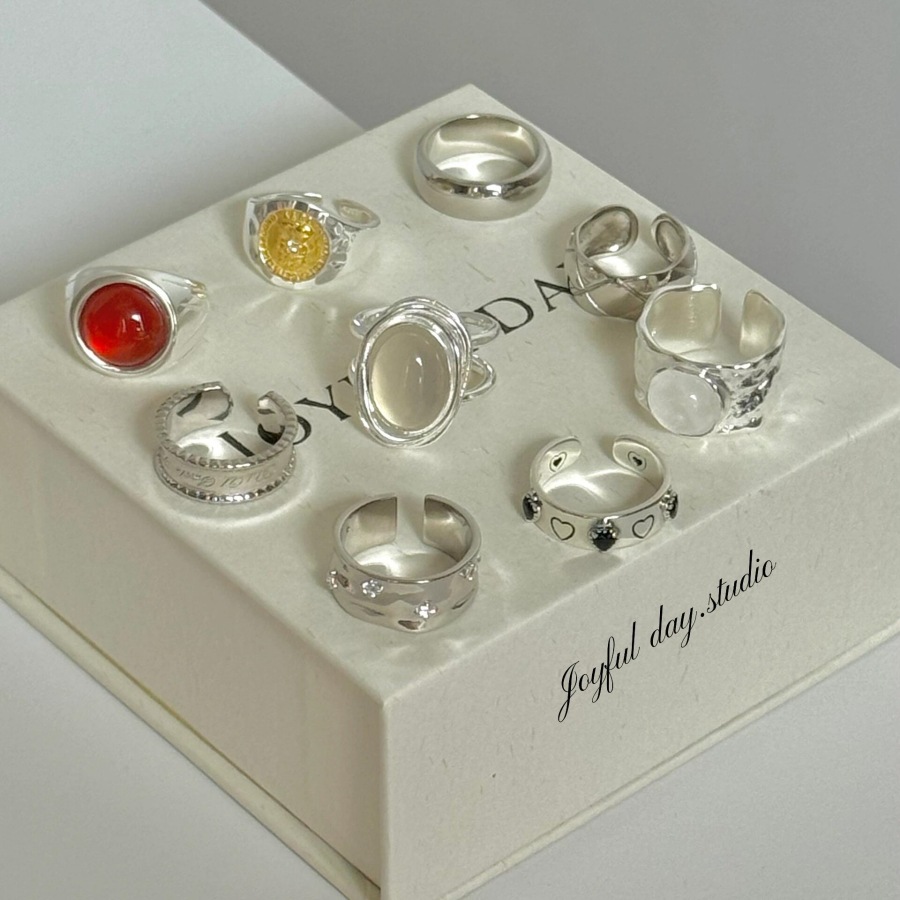 Korean zircon diamond ring for women, 925 sterling silver spring/Summer, niche, light luxury, high-end index finger ring, open ring wholesale pic 8