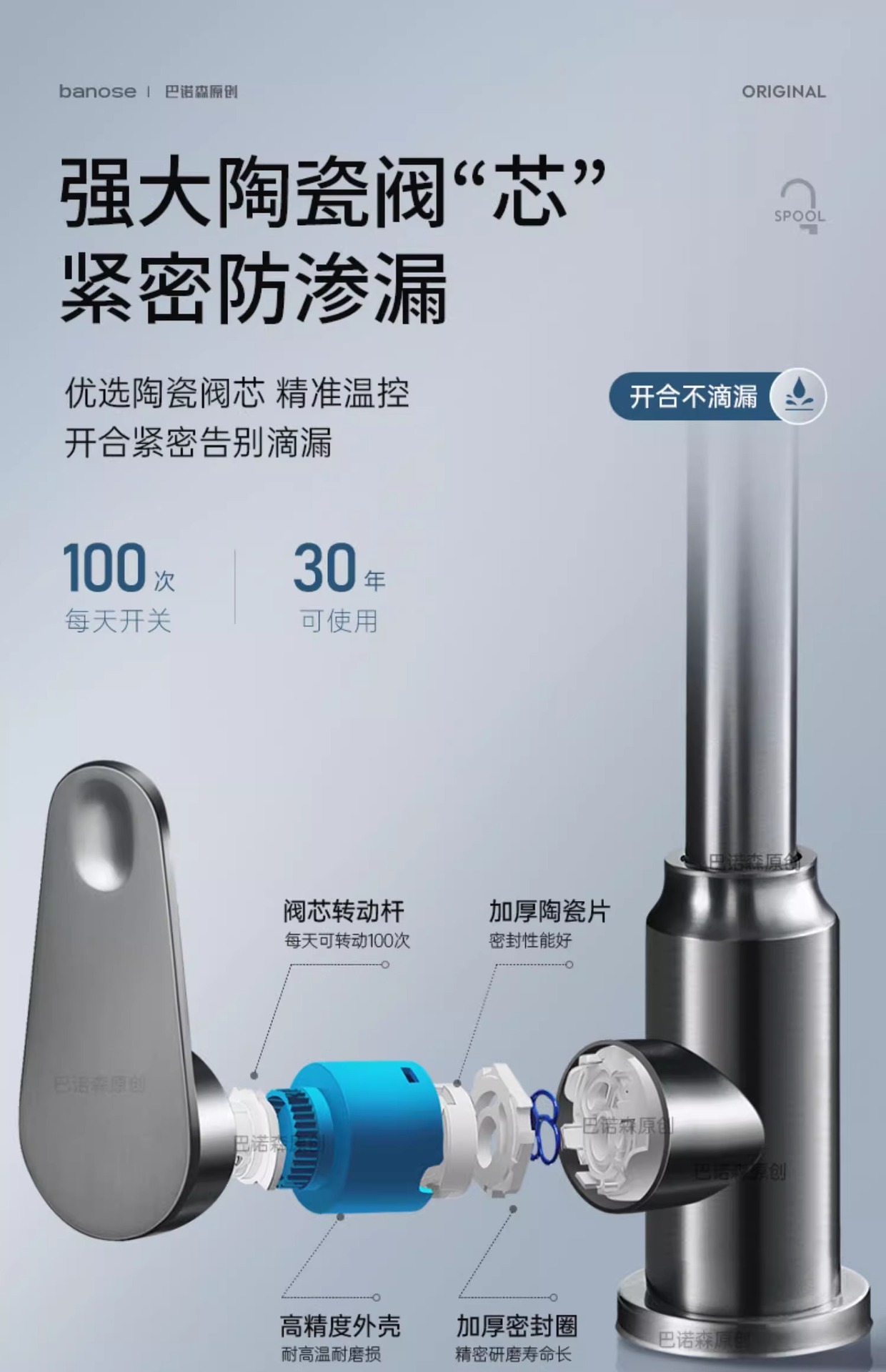 厨房专用防溅水龙头冷热二合一两用洗菜盆水池洗碗池水槽龙头旋转详情23