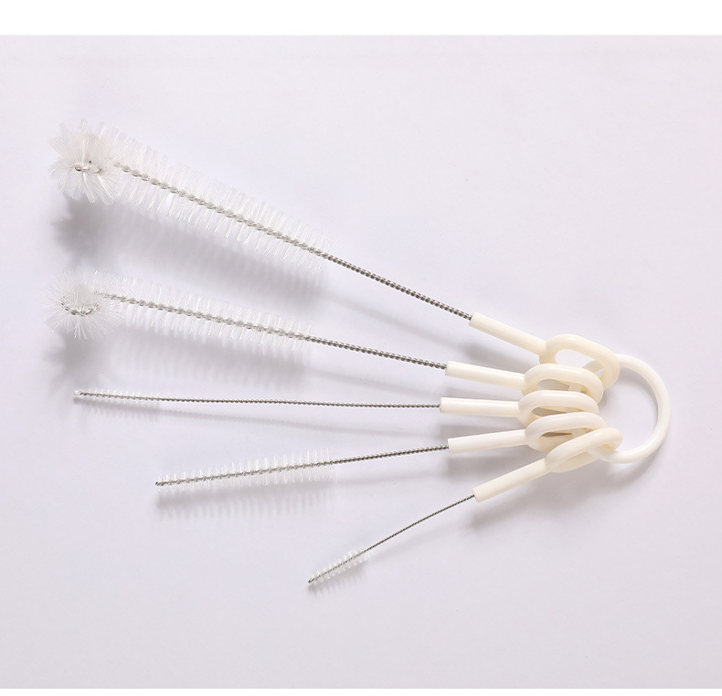 多功能五合一杯刷长柄吸管刷洗杯刷奶瓶刷杯盖凹槽清洁刷子吸管刷详情14