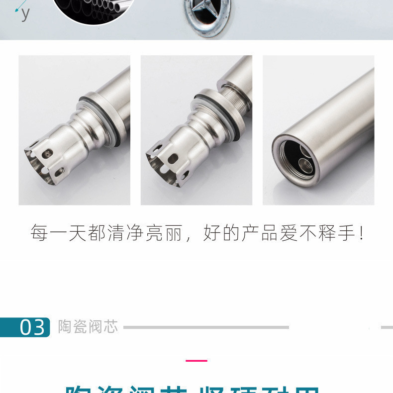 批发不锈钢面盆水龙头欧式烤漆洗手盆浴室柜冷热水暖卫浴面盆龙头详情14