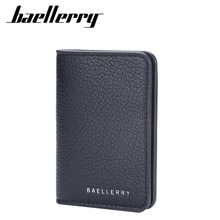 新款男士长款钱包baellerry跨境多卡位三折钱夹简约商务拉链票夹详情4