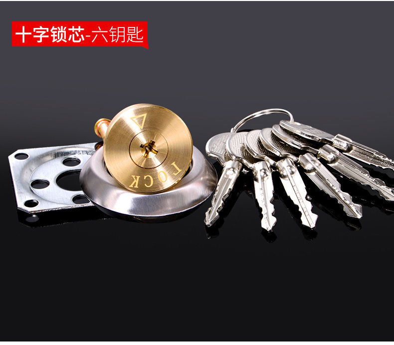 Old-style exterior door lock, anti-theft door lock, wooden door, iron door lock, dormitory pure copper lock core, lock core, universal type pic 11