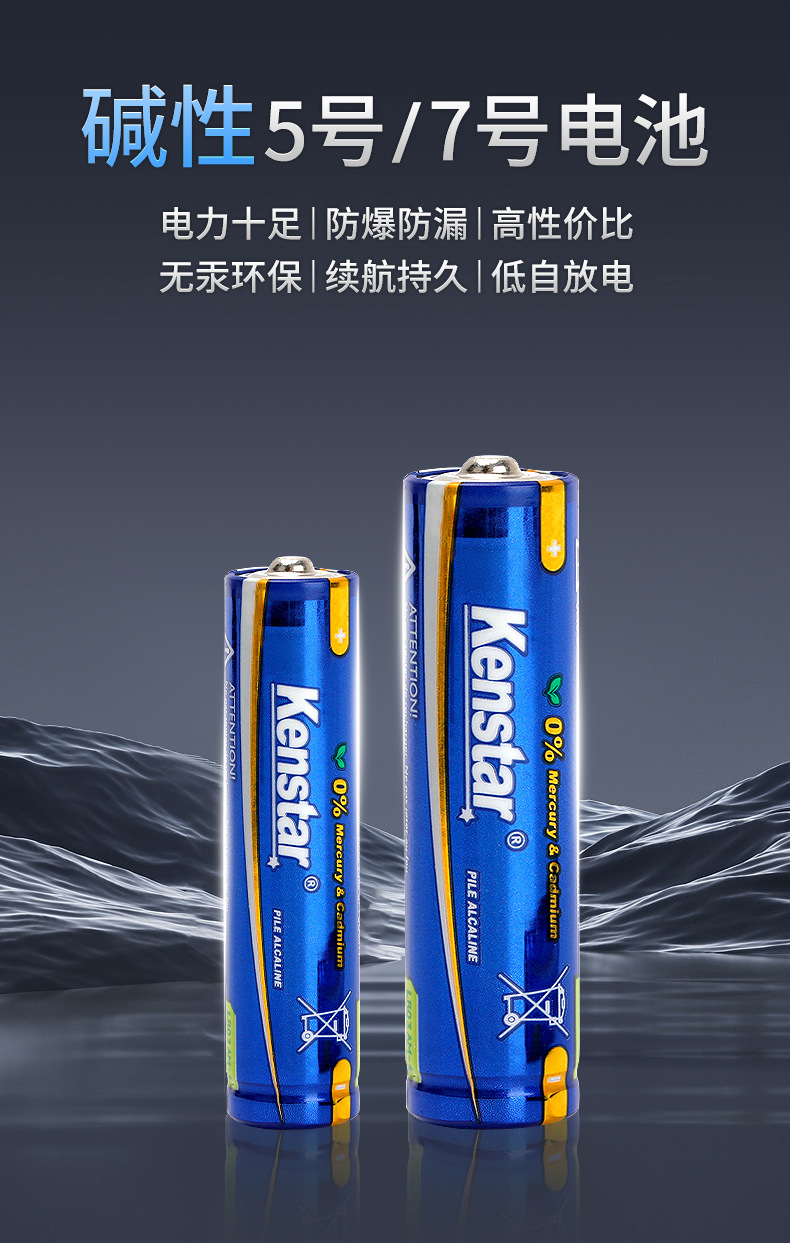 kenstar5号7号碱性电池 厂家直供电动玩具额温枪外贸五号跨境电池详情4
